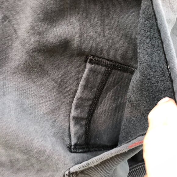 Ripped Carhartt Men's Hoodie Sweatshirt Size 2XLT Pullover Gray Original Fit Cla - Picture 11 of 16